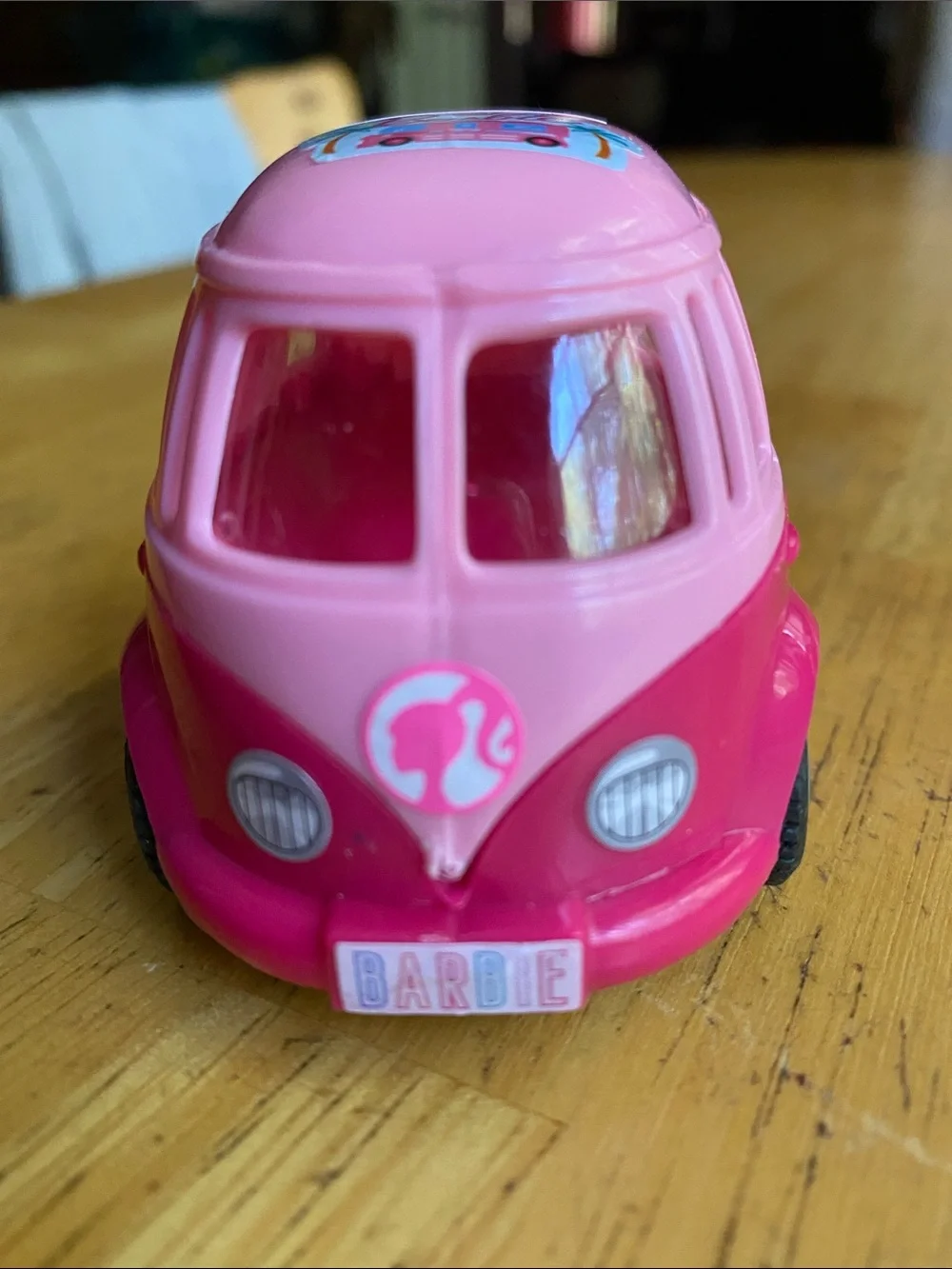 Barbie Minature Camper Van Pink 2.5” Mini Toy